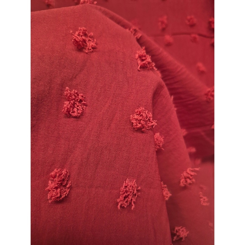 WESTERN BOHO COWGIRL CHIC STATEMENT PIECE TOP. RED GLAM MEETS COASTAL COWGIRL XS - Picture 7 of 9